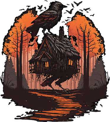 Walking House On Chicken Legs Slavic Folklore Baba Yaga Doddie Hoodie