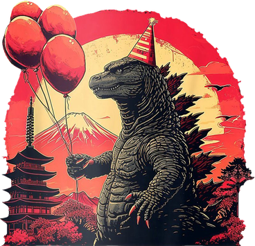 Kaiju Birthday Party Japan Monster Dinosaur Bucket Hat