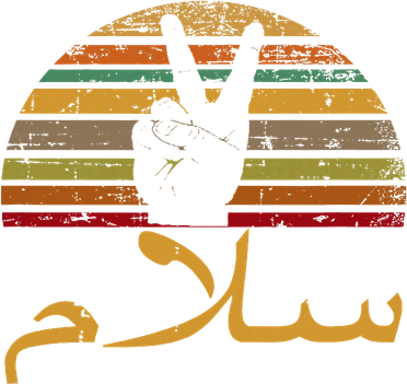 Salam Peace Arabic Retro Calligraphy Kids Long Sleeve Shirt