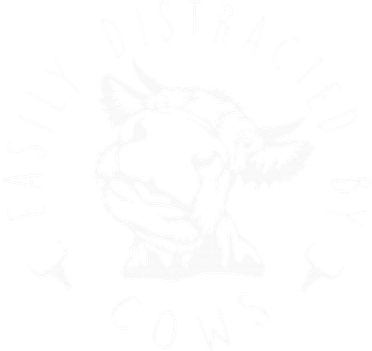 Easily Distracted By Cows Button