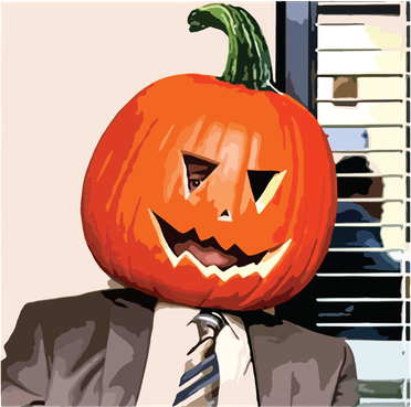 Dwight Pumpkin Head Ornament