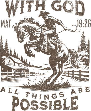 Cowboy Bible Scripture Verse Western Jesus For Faith Magnet
