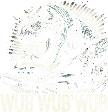 Electronic Music Dinosaur Dj Dubstep Hoodie
