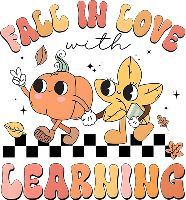 Groovy Fall In Love With Learning Autumn Ornament