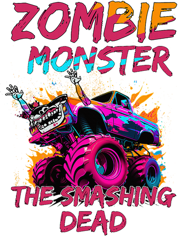 Zombie Monster Truck The Smashing Dead Women's Dry Zone Grid Polo