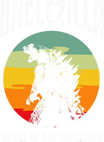 Unclezilla Uncle Of The Monsters Retro Vintage Sunset Women's Hoodie