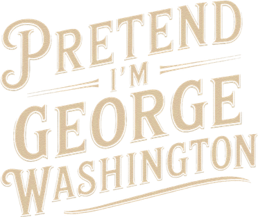 Pretend IM George Washington Vintage Halloween Costume Kids Sweatshirt