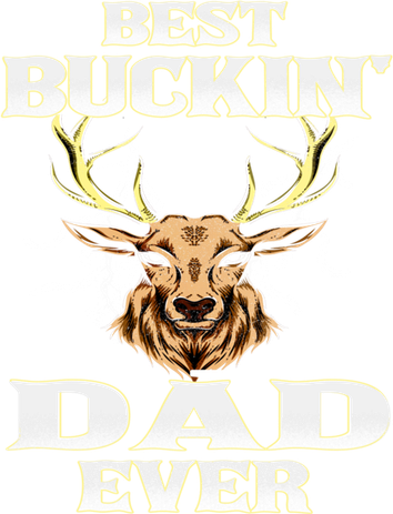 Best Buckin Dad Ever Deer Hunting Bucking Father Grandpa Gift Kids Long Sleeve Shirt