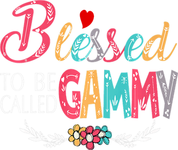 Blessed To Be Called Gammy Colorful Art Doggie Tank