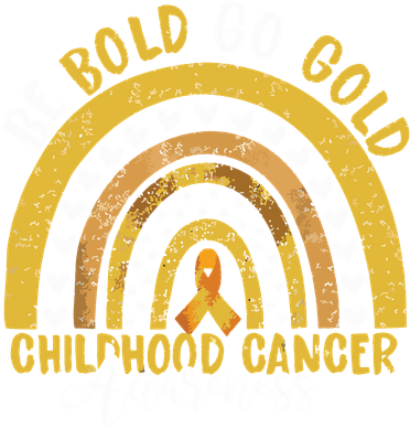 Childhood Be Bold Go Gold Childhood Cancer Awareness Rainbow Golf Towel