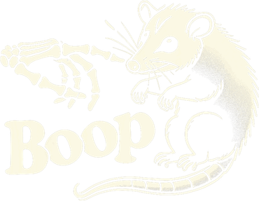 Boop Halloween Opposum Quirky And Cute Possum Apron