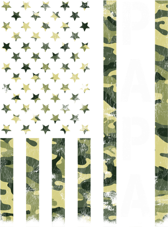 Papa American Flag Proud Dad Fathers Day Gift Toddler Long Sleeve