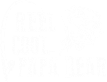 Papa Bear Fishing: Reel Cool Papa Bear Funny Gift Cute Gift Button