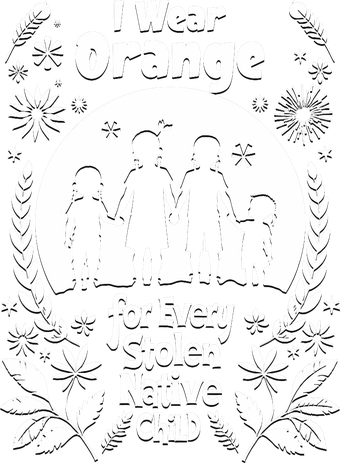 I Wear Orange For Every American Native Child Indian Pride Button