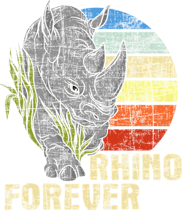 Rhino Forever Animal Whisperer Rhinoceros Safari Animal Bucket Hat