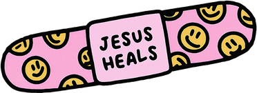 Jesus Heals Bandaid Christian Faith Healing Bible Verse Apron