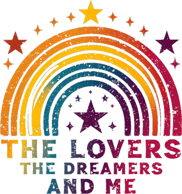 Vintage The Lovers The Dreamers And Me Funny Rainbow Quotes Transport Backpack