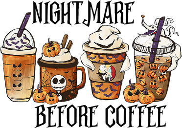Nightmare Before Coffee Pumpkin Spice Halloween Costume Tote Bag