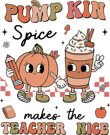 Pumpkin Spice Makes Teacher Nice Retro Teacher Thanksgiving Kids Hoodie