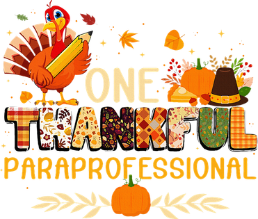 One Thankful Paraprofessional Turkey Autumn Thanksgiving Women's Tank Top