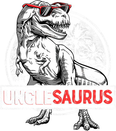 Unclesaurus T Rex Dinosaur Uncle Saurus Family Matching Button