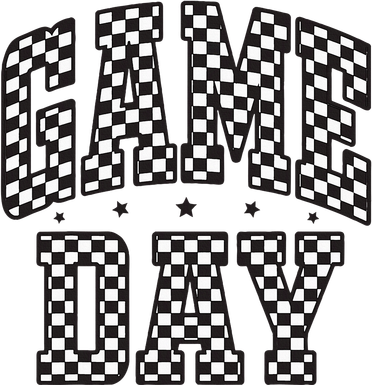 Checkered Game Day Football Black White Gift Doggie Tank
