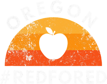 Red For Ed Oregon Teacher Public Education Supporter Ornament