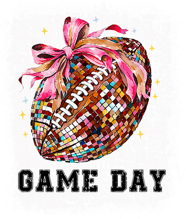 Game Day Football Season Football Bow Kids T-Shirt