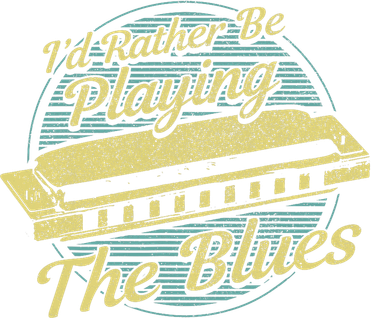 Style Musician Harmonica Blues Toddler T-Shirt