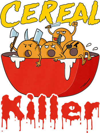 Serial Killer Parody Cereal Killer T-Shirt