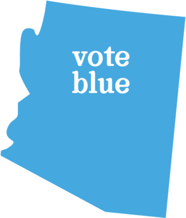 Vote Blue Voting Democratic Arizona Cute Gift Golf Towel