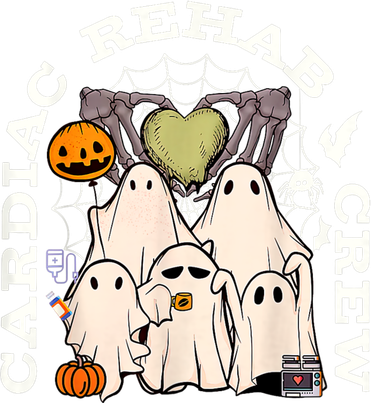 Vintage Cardiac Rehab Crew Rehab Nurse Spooky Halloween Long Sleeve Shirt