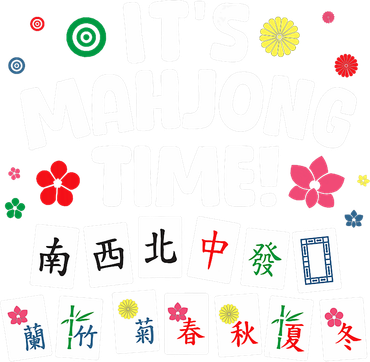 Cute Mahjong Design For Tile Game Mahjong Player Coaster