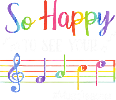 Music Teacher So Happy To See Your Face Back To School Funny Button