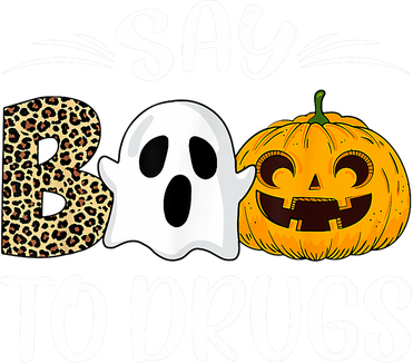 Say Boo To Drugs Red Ribbon Week Awareness Funny Halloween T-Shirt