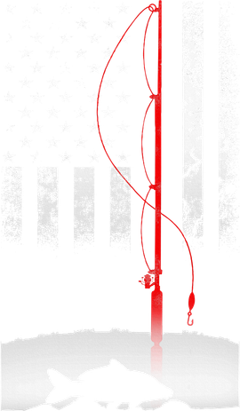 Fishing Pole American Flag Gift For Patriotic Fisherman Coaster