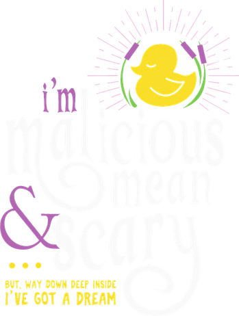 The Snuggly Duckling Malicious Mean & Scary Coaster