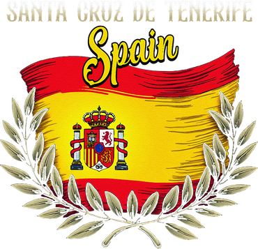 Santa Cruz De Tenerife Spain Flag Spanish City Vacation Women's Hoodie