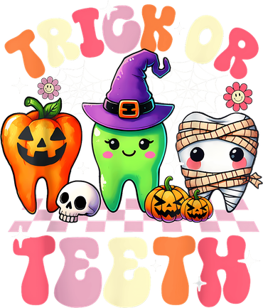 Trick Or Teeth Halloween Dentist Dental Hygienist Assistant Women's T-Shirt