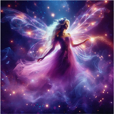Beautiful Enchanted Fairy Sparkling With Magical Purple Mist Kids T-Shirt
