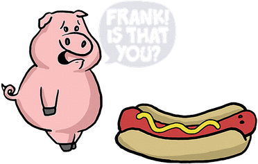Frank! Is That You Pig And Hot Dog Kids Sweatshirt