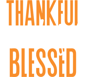 Thankful Grateful And Blessed Thanksgiving Holiday Kids T-Shirt