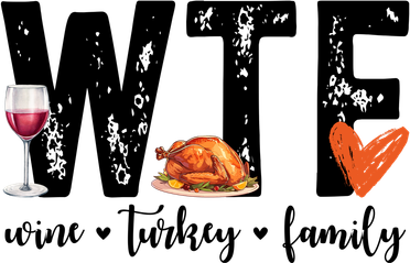 Wtf Wine Turkey Family Thanksgiving Funny Backpack