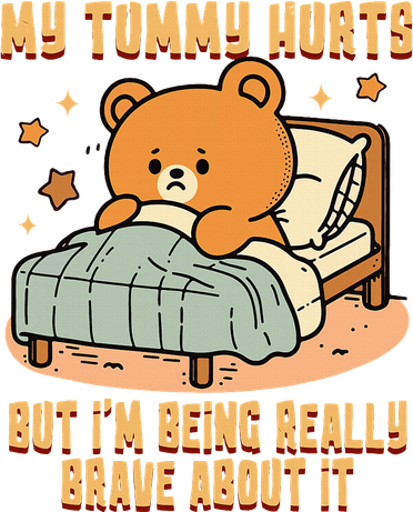 Bear Stomach Ache Tummy Ache Survivor Ibs My Tummy Hurts Magnet