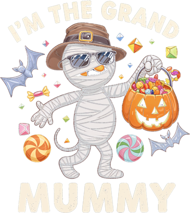 IM The Grand Mummy Halloween Costume Mummy Pumpkin Gift Women's Sweatshirt