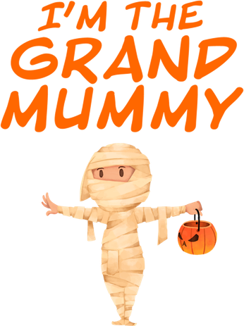 Matching Family Halloween Grandma Gift IM The Grand Mummy Gift Toddler Long Sleeve
