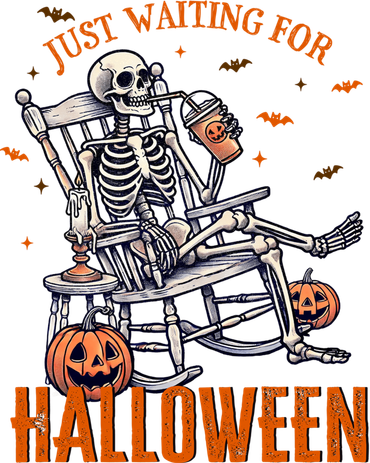 Retro Just Wait For Halloween Skeleton Pumpkin Spice Coffee Meaningful Gift Women's Hoodie