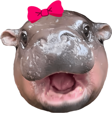 Funny Moo Deng Hippo Cute Baby Pygmy Coquette Toddler Long Sleeve
