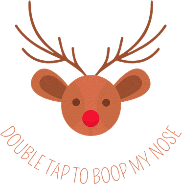 Double Tap To Boop My Nose Christmas Mousepad