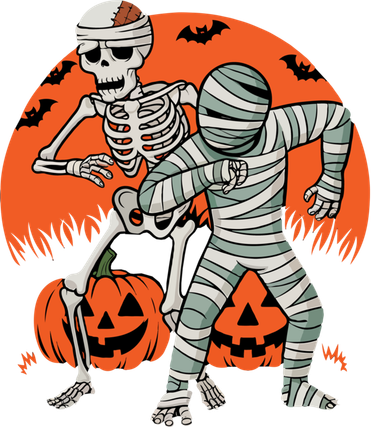 Dabbing Halloween Funny Skeleton Mummy Scary Pumpkin Gift Toddler Hoodie